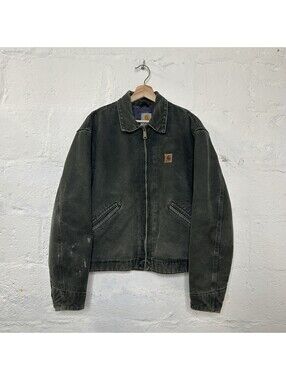 Vintage Carhartt Blanket-Lined Detroit Jacket “Moss Green” J146 MOS Men’s Large